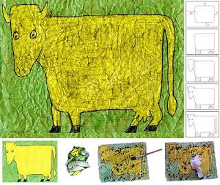 Dubuffet Cow Drawing