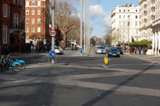 Exhibition Road Shared Space Roundabout
