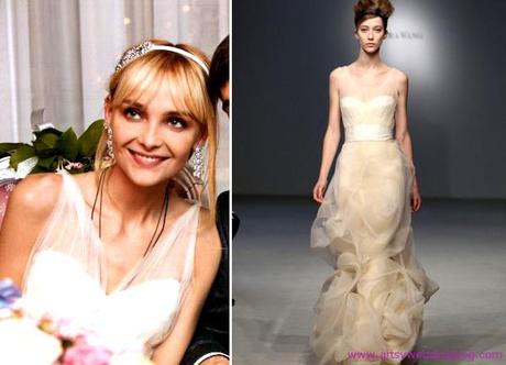 Snejana Onopka Marries in Vera Wang Wedding Dress