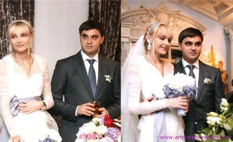Snejana Onopka Marries in Vera Wang Wedding Dress
