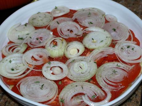 Tian of Eggplant, Tomato and Herbs