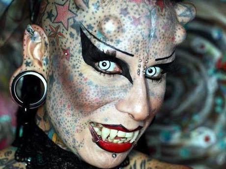 vampire woman Make a Wish Tattoo Only Gives Pain, No Gains