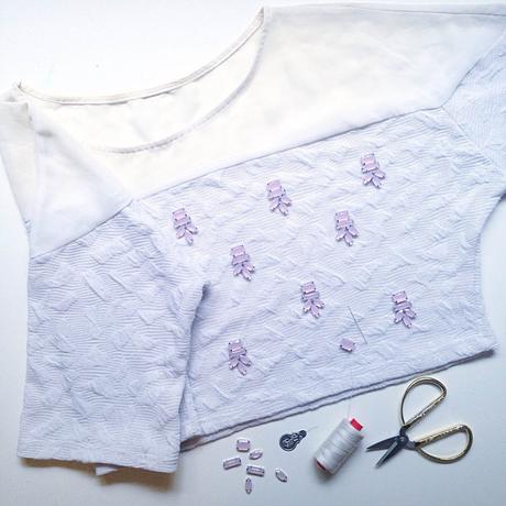 DIY Embellished Top Inspired By Pantone 2016 DIY Embellished Top Inspired By Pantone 2016
