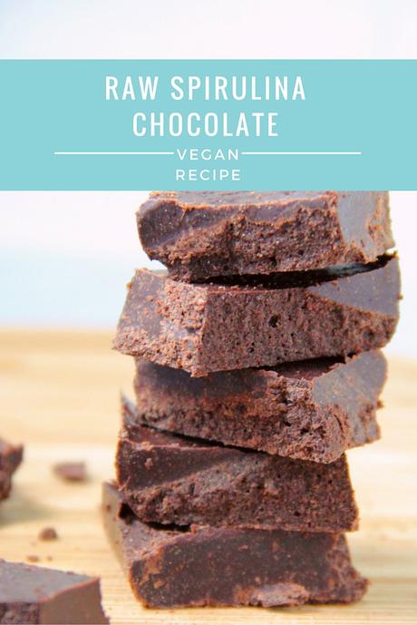 Raw Spirulina Chocolate | A Vegan Recipe from The Tofu Diaries