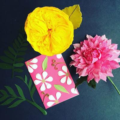 Paper Punches and Crepe Paper Flowers