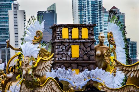 One of the floats seen during Panama Carnival.