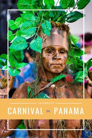 Dressing in outrageous costumes is part of the Panama Carnival celebration.