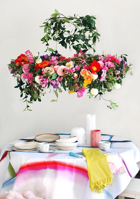 You Should Totally DIY This Floral Chandelier For Your Wedding!