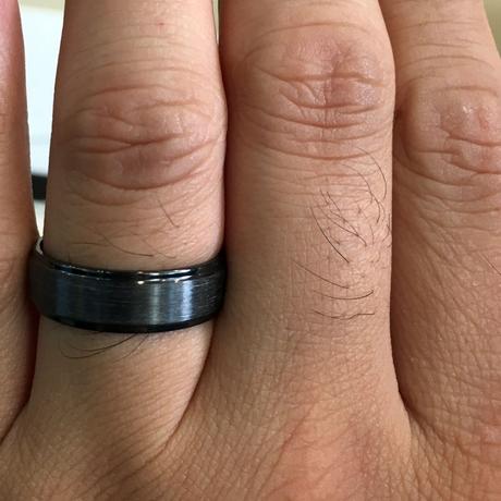 Diamonds by Raymond Lee! Black men's wedding ring