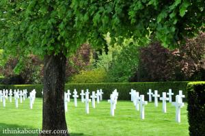 Stop by some non-beer related sites: The WWI American Cemetery outside Ypres
