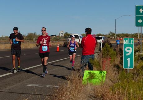 Mike Sohaskey at Mile 19 (91) of Tuscon Marathon 2015