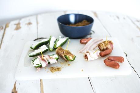 Bacon Wrapped Jalapeños & Hot Dogs // Be Game Day Ready