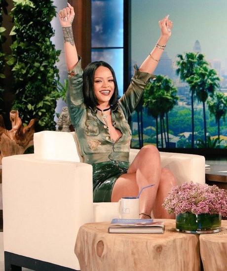 Rihanna On Ellen Today Embedded image permalink