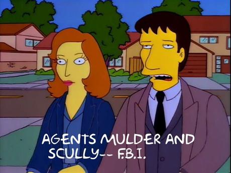 Mulder and Scully FBI Simpsons