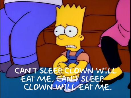 Simpsons Can't Sleep Clown Will Eat Me