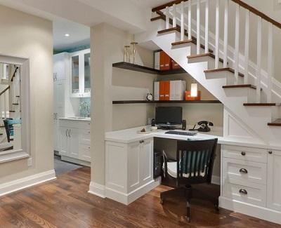 10 Ways to rethink your underused rooms in your home Make use of the area under the stairways