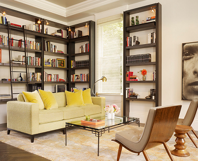 10 Ways to rethink your underused rooms in your home Modifying the living room into a library