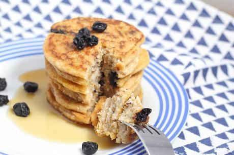 Blueberry Coconut Flour Pancakes - Vegan & Gluten-free