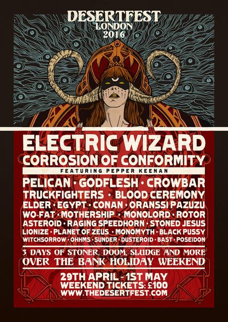 Pelican, Asteroid, Blood Ceremony and more added to the DESERTFEST LONDON 2016 lineup!