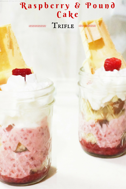 Raspberry Pound Cake Trifle | Easy V-Day Dessert
