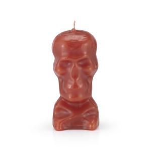 red skull candle