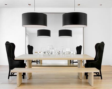 picnic-style table in renovated San Francisco house picnic-style table in renovated San Francisco house