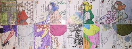 The Post Card Art Project – First Grouping Grouping