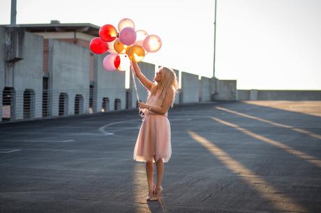 Valentine's Day Photoshoot with balloons