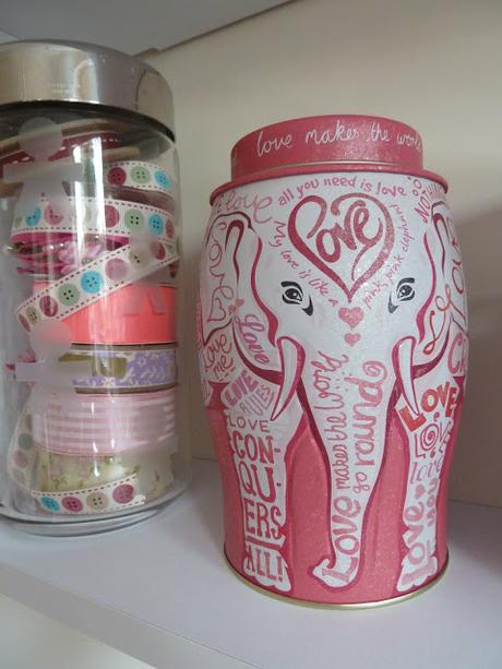Decorative Tea Caddie Tin Elephant Decorative Tea Caddie Tin Elephant