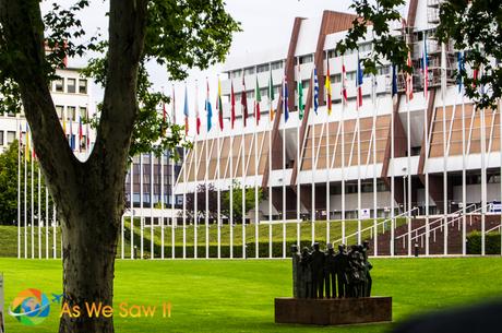 I’m Sailing Away on a Rhine River Cruise The European Parliament Building, Strasbourg, France.