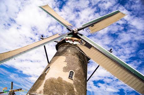 I’m Sailing Away on a Rhine River Cruise Windmill, Kinderdijk, The Netherlands.