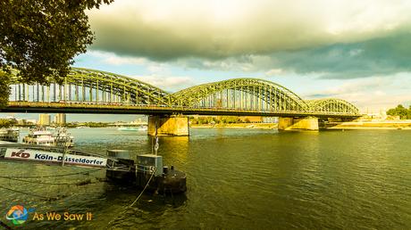 I’m Sailing Away on a Rhine River Cruise Hohenzollern Bridge, Cologne, Germany.