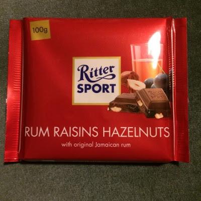 Today's Review: Ritter Sport Rum Raisins Hazelnuts Today's Review: Ritter Sport Rum Raisins Hazelnuts