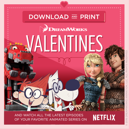 Download and Print These Valentine's Day Cards from DreamWorks!