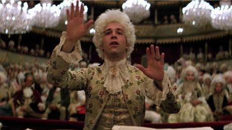 Tom Hulce as Mozart in the movie Amadeus (1984)