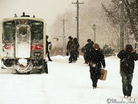 吹雪に霞む留萌本線 / Rumoi Main Line in a Blizzard