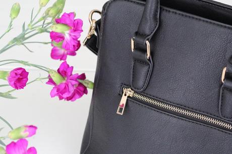 Mechaly Vegan Leather Handbag Close-up