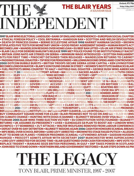 UK’s The Independent in print : young, beautiful and dying