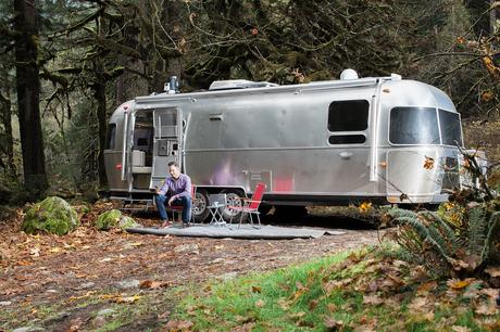 Airstream trailer decked out with smart home technology.