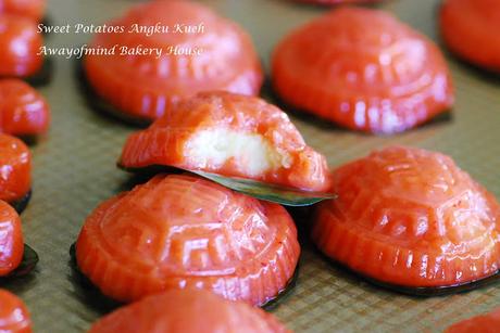 Sweet Potatoes Angku Kueh (Red Tortoise Cake) 2016