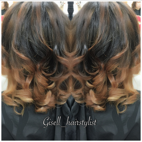 Color Corrective from Black to Caramel Balayage/Ombre