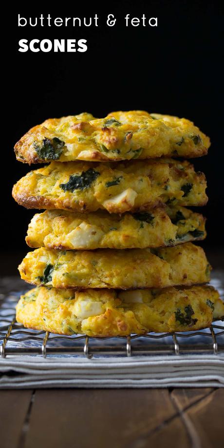 Butternut Squash, Spinach and Feta Scones Butternut Squash, Feta and Kale Scones, FULL of flavor and sneaky veggies!