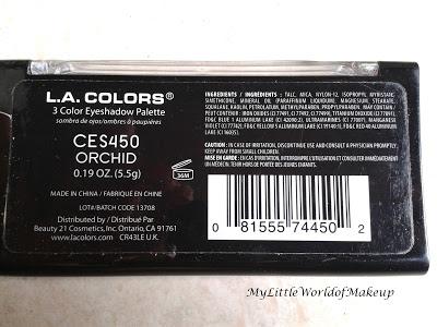 L.A Colors 3 Color Eyeshadow in Orchid Review & Swatches!