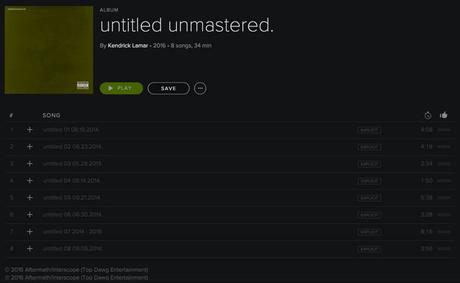 Kendrick Lamar Is Readying A Surprise Album ??? untitled unmastered.