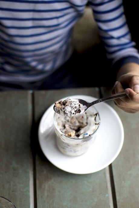 Brownie Trifle with Banana