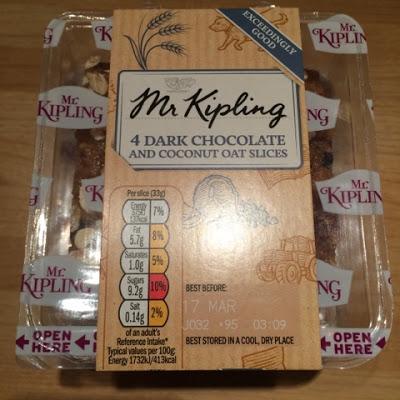 Today's Review: Mr. Kipling Dark Chocolate And Coconut Oat Slices Today's Review: Mr. Kipling Dark Chocolate And Coconut Oat Slices