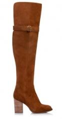 Jo Mercer Zala Over The Knee Boots in brown suede. $299