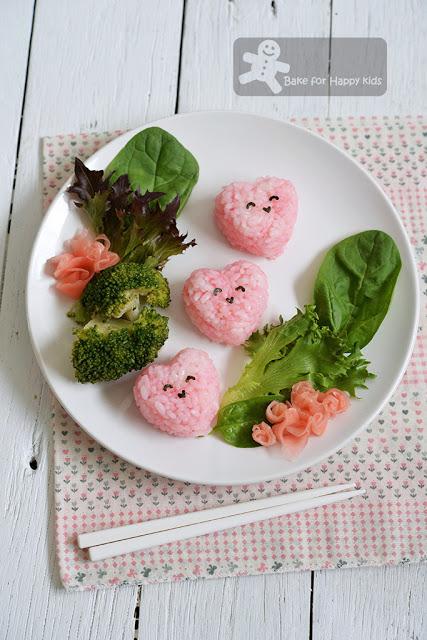 Happy Heart Sushi for Valentine's Day
