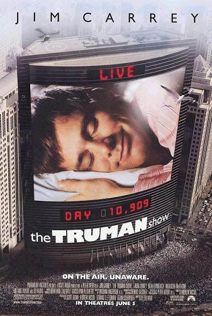 The Truman Show, BluRay, Movie Poster, Directed by Peter Weir, starring Jim Carrey, Ed Harris, Laura Linney