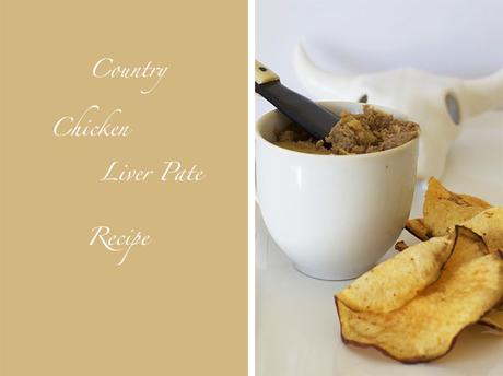 Country Chicken Liver Pate and Sweet Potato Crisps